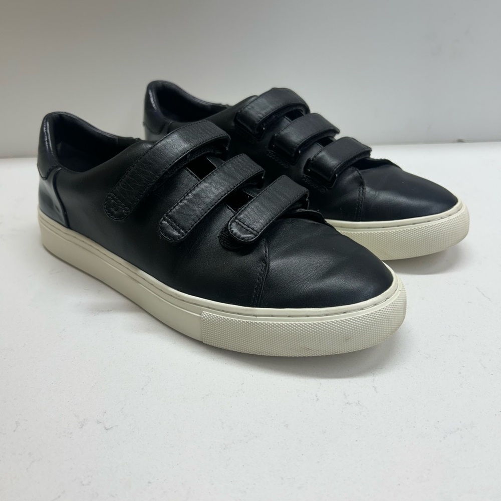 Tory Burch Tory Sport Men’s Black Leather‎ Velcro Sneakers Size 11M